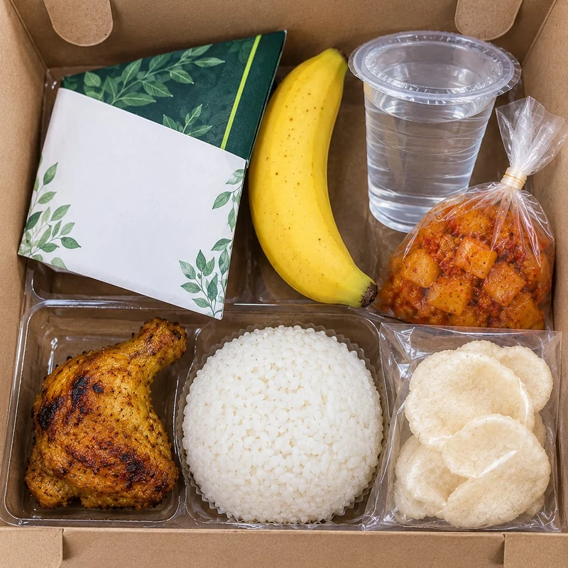 Kemasan nasi kotak Dapur An Nuur